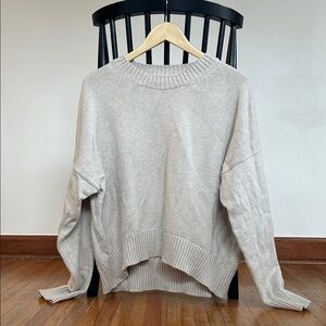 Quince organic cotton boyfriend sweater